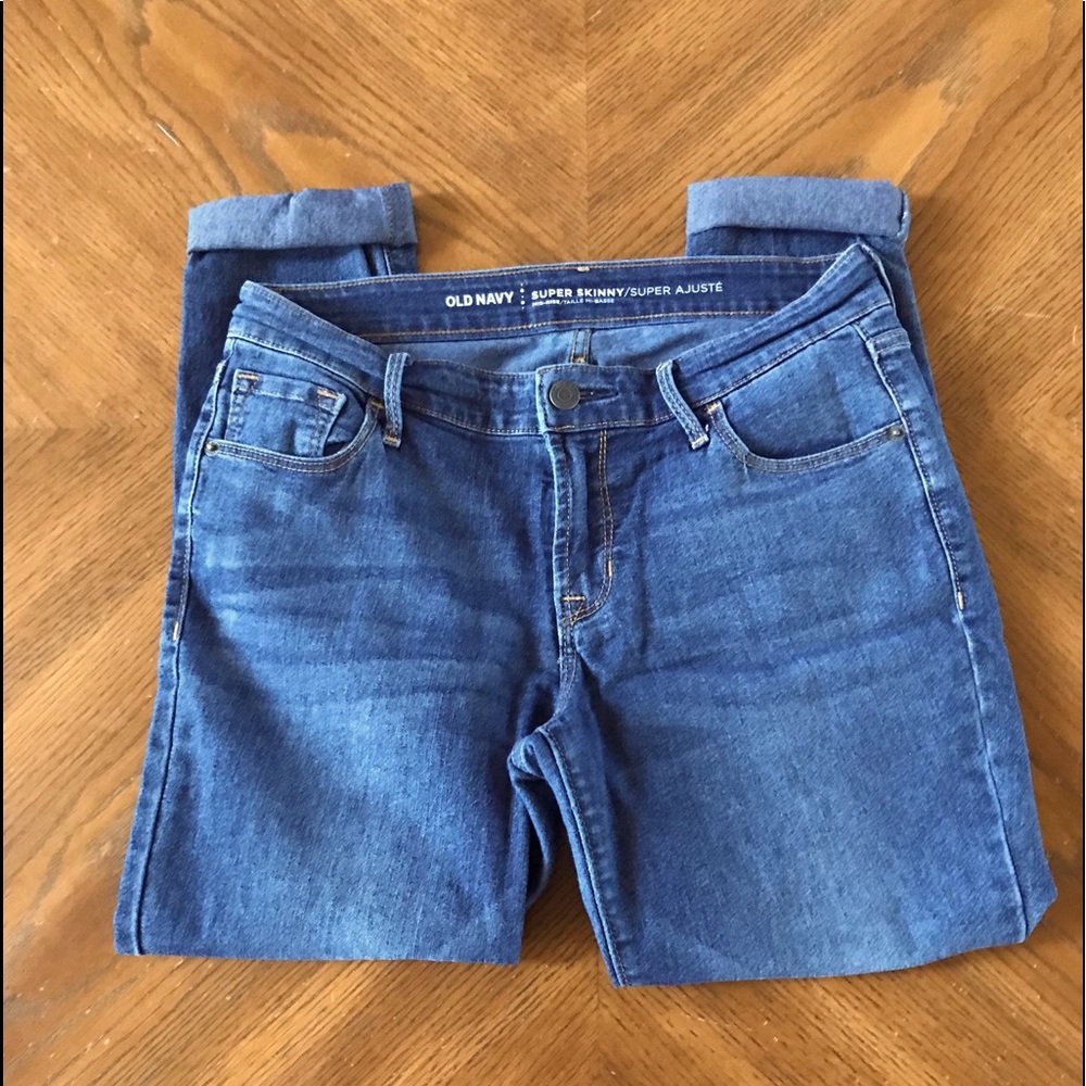 Old Navy Super Skinny Mid Rise Jeans